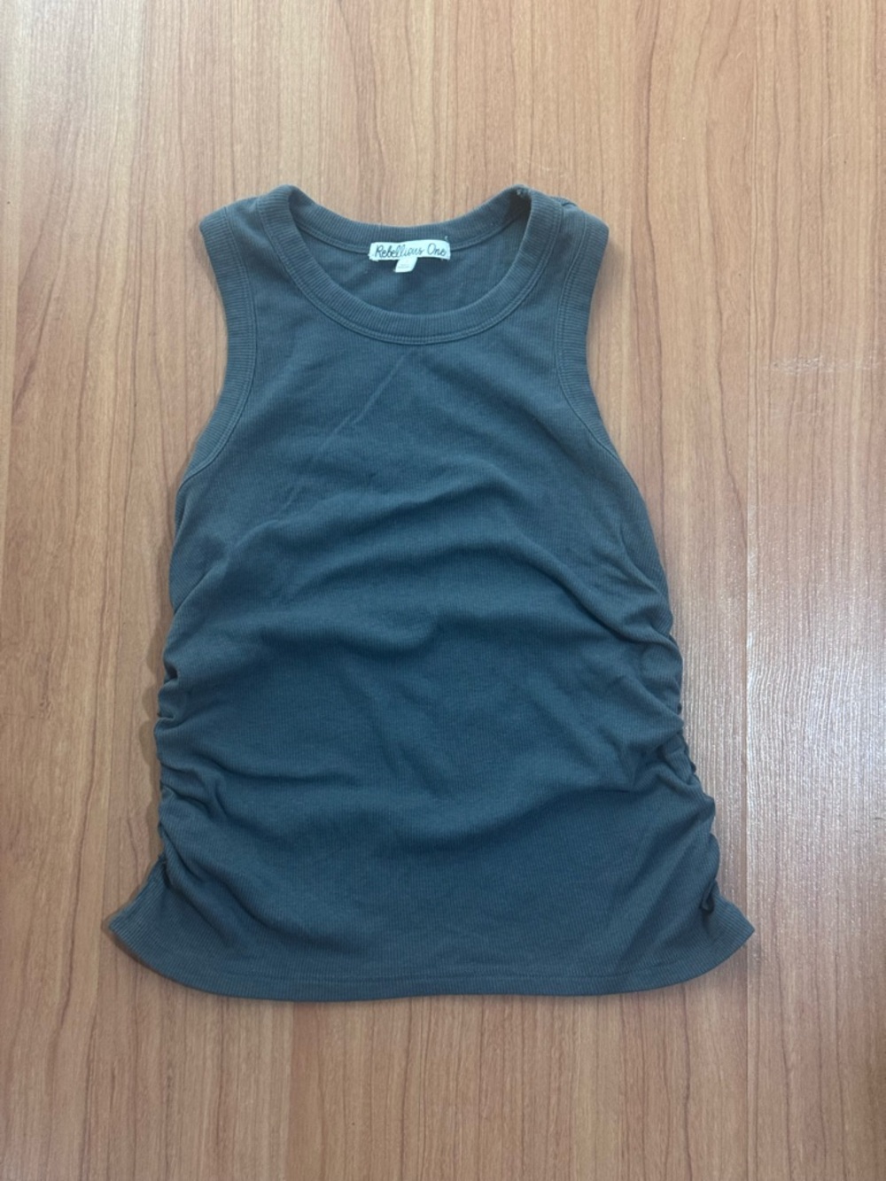 Rebellious One Ribbed Tank Top Size S